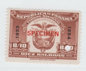 Panama revenue fiscal stamp 10-26-21 mnh Specimen hole punch cancel -1e