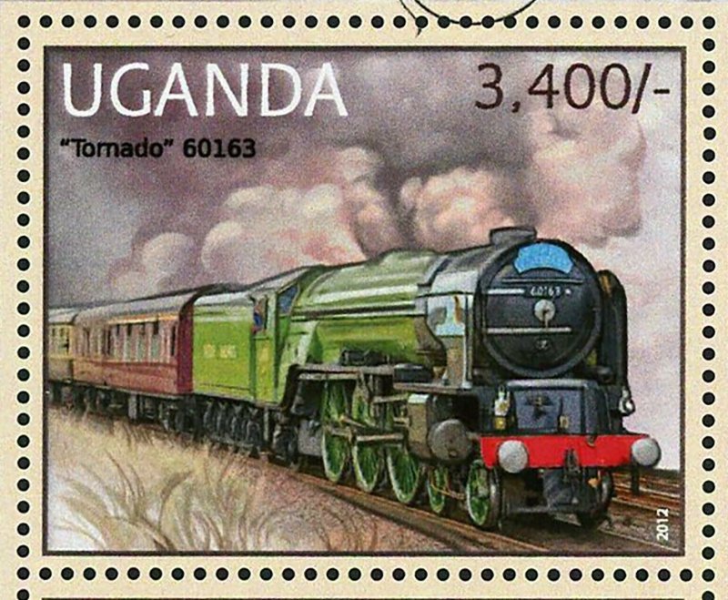 Steam Trains Stamp Tornado 60163 Brighton Works DS 377 Terrier S/S MNH #2881-288