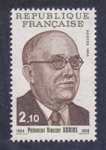 France 1944 MNH 1984 President Vincent Auriol Issue Very Fine