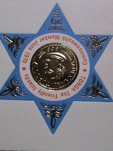 ​TONGA 1970 -SC#C73 KING TAUFA'AHAU TUPOU IV MEDAL- MNH-VERY FINE-