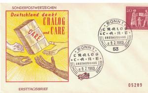 Germany 855 -  Cralog Relief Agencies. First Day Cover   #02 GERM855