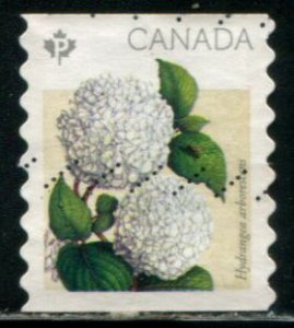 2898 Canada (85c) Hydrangea SA coil, used