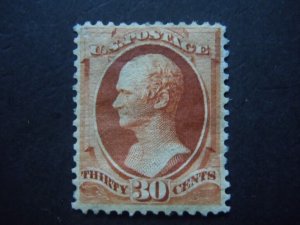 1888 #217 30c Hamilton Perf 12 Mint DG CV $300.00 Includes New Mount