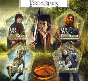 Stamps. Cinema. The Lord of the Rings 2021 year 1+1 sheets perforated MNH**