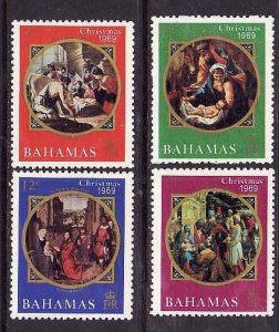 Bahamas-Sc#294-7- id9-unused LH set-Paintings-Christmas-1969-