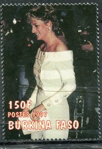 Burkina-Faso 1997 PRINCESS DIANA 1 value Perforated Mint (NH)