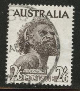  AUSTRALIA Scott 303 used 1957 2sh6p key stamp 