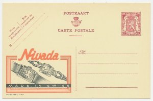 Publibel - Postal stationery Belgium 1946 Watch - Nivada