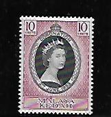 MALAYA KEDAH, 82, MINT HINGED, CORONATION