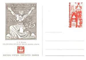 Czechoslovakia, Government Postal Card