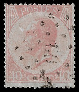 Belgium 1865 Sc 21 U vg-f