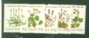 FAROE ISLANDS 48-52 MNH CV $2.70 BIN $1.75