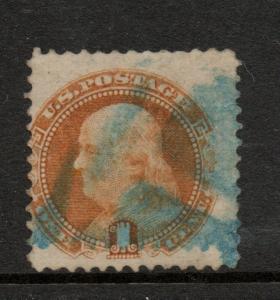 #123 Used Blue fancy Cancel