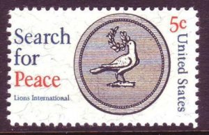 1967 Search for Peace Single 5c Postage Stamp, Sc# 1326, MNH, OG