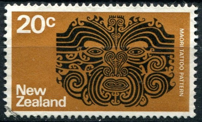 New Zealand Sc#546 Used, 20c yel brn & blk, Definitives (1970-76) (1974)