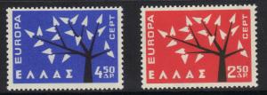 Greece 1962 MNH Europa  complete