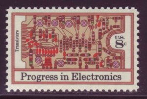 1973 Progress in Electronics Single 8c Postage Stamp, Sc#1501, MNH, OG