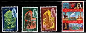 BAHRAIN Scott 149-152 MH* high value stamps from set