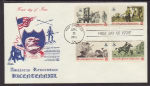 US 1476-1479 Revolution Bazaar U/A FDC