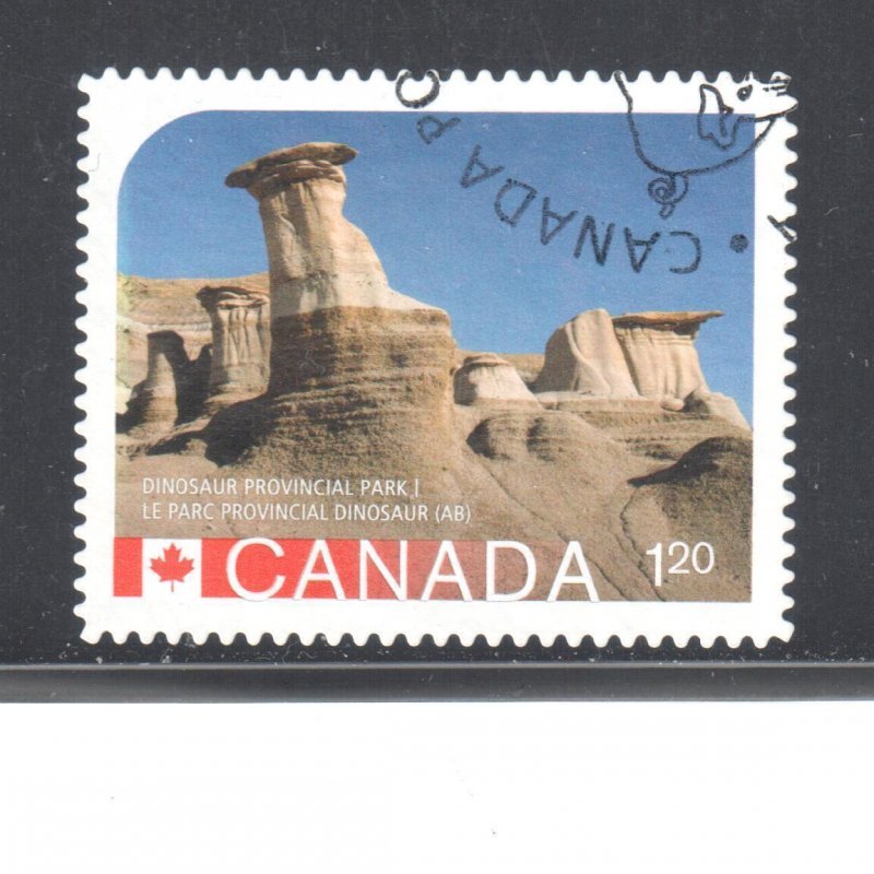 ERROR #2845 Canada 2015 UNESCO USED -World Heritage Sites Dinosaur Park Booklet