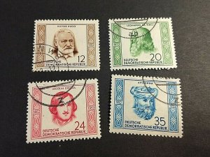 KAPPYSSTAMPS DDR #103-6 FAMOUS MEN USED VERY FINE GS0681
