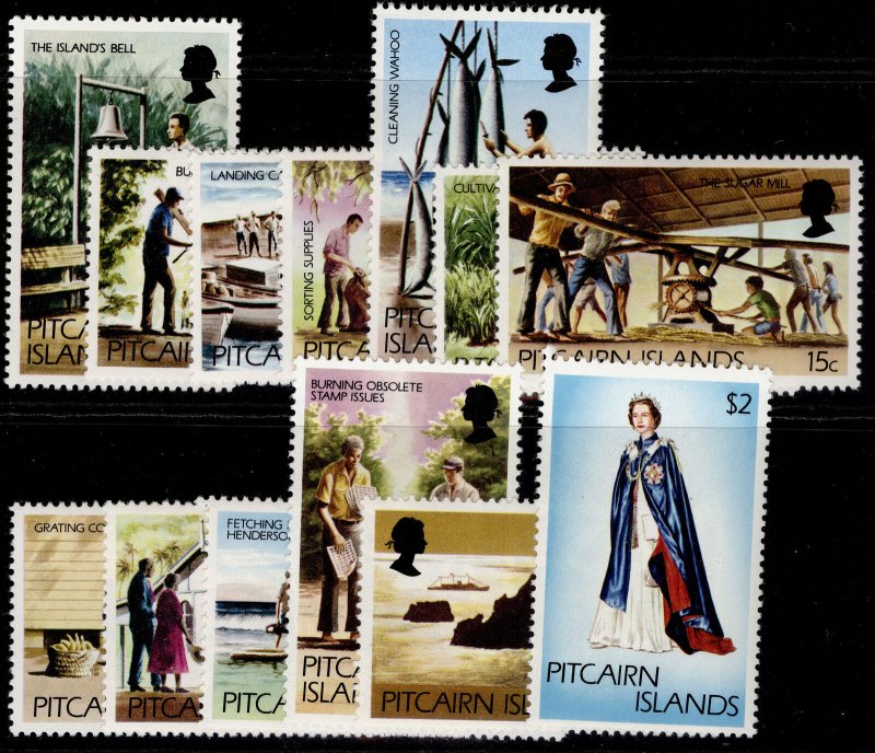 PITCAIRN ISLANDS QEII SG174-184, complete set, NH MINT.