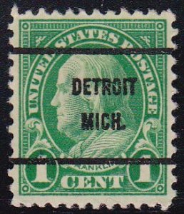 Precancel - Detroit, MI PSS 632-61 - Bureau Issue