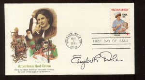 ELIZABETH DOLE SIGNED COVER  LV4102