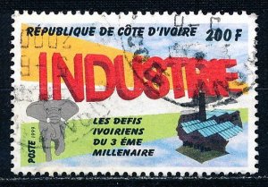 Ivory Coast #1053 Single Used