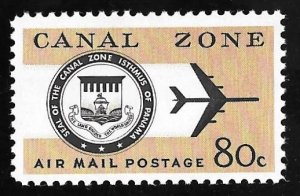 CANAL ZONE C47 80 cents Blister & black Stamp Mint OG NH VF