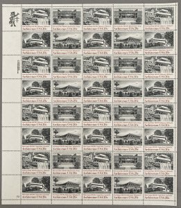 U.S. 1982 #2019-22 Sheet, Architecture, MNH.