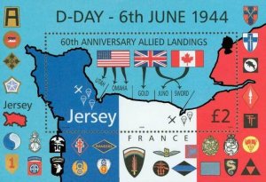 Jersey 2004 - D-Day , 60th Anniv.  -   MNH sheet  # 1130