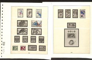 Czechoslovakia Stamp Collection on 30 Lindner Hingless Pages, 1980-1984 (BQ)
