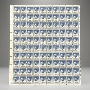 Canal Zone #164A Sheet Of 100 Dull Gum Tagged Cat. Value $1200
