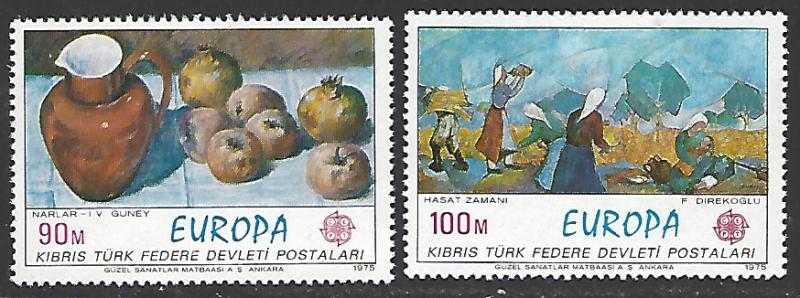 Northern Cyprus #26-27 MNH Set of 2 cv $5