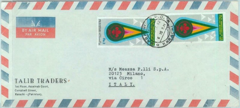 84619 - PAKISTAN - POSTAL HISTORY -  Airmail COVER to ITALY 1982 - BOY SCOUTS