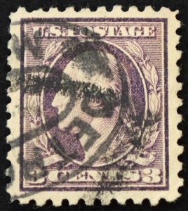 U.S. Used Stamp Scott #426 3c Washington, Superb. Double Oval Cancel. A Gem!