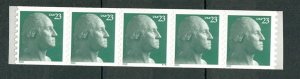 US #3617 Washington #V35 plate number coil MNH PNC5