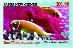 Stamps Papua New Guinea 2019. - Reef fish (assorted No. 2) - 4 stamps.