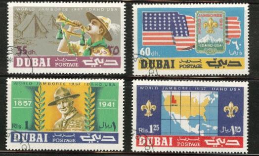 DUBAI Scout set Not Scott Listed  MH* 1967 Jamboree set