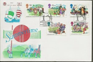 2/8/1994 GB SUMMERTIME SET UNUSUAL PICTORIAL POSTMARK FDC