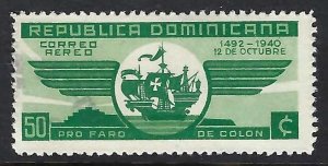 Dominican Republic C39 VFU SHIP COLUMBUS O142-1