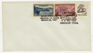 USA Cover #  745, # 783, # 2263 - Oregon Trail 150 Years