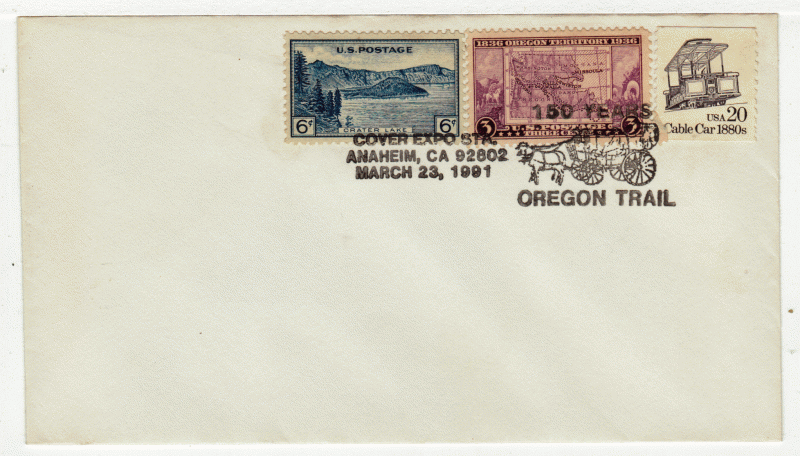 USA Cover #  745, # 783, # 2263 - Oregon Trail 150 Years