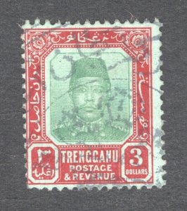 Malaya - Trengganu, Scott #17   F/VF, Used, CV $600.00 ..... 6470013