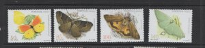 Portugal - Madeira  #197-200  (1998 Moths and Butterflies set) VFMNH CV $4.45