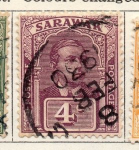 Sarawak 1921-23 Issue Fine Used 4c. 300135