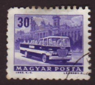 Hungary 1963 Sc#1509, SG#1901 30f  Blue Bus Transport USED.