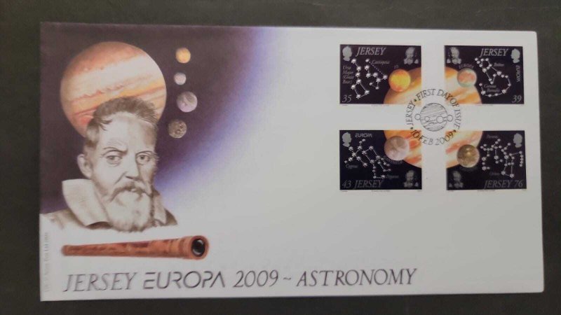 SO) JERSEY, ASTRONOMY, EUROPE 2009, FDC 