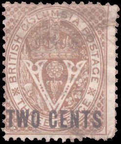 Canadian Provinces - British Colombia #8, Incplt Set, 1867-1869, Used, Damaged